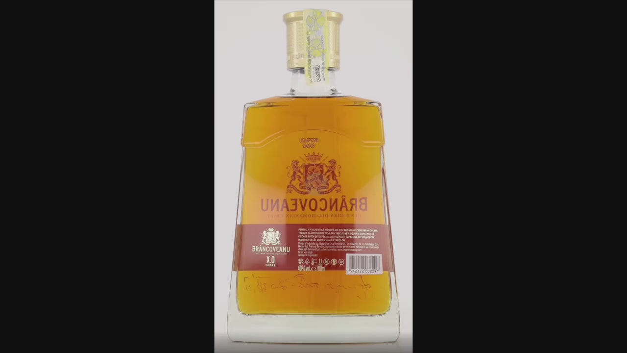 Brancoveanu XO Noble Romanian Brandy (Vinars) in a book