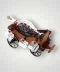 Carriage with bottle and 6 glasses gift set